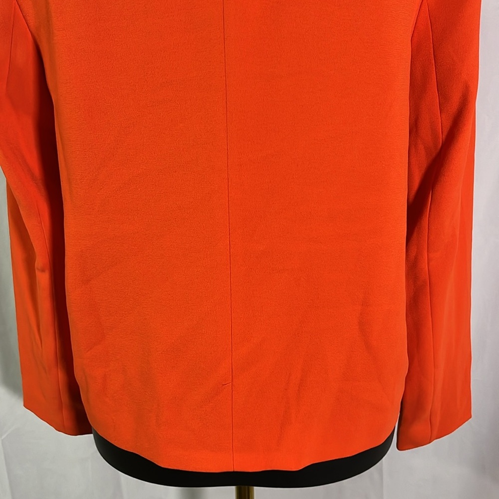 NWT Anthropologie See U Soon Orange-Red Open Front Cropped Blazer - Picture 13 of 16